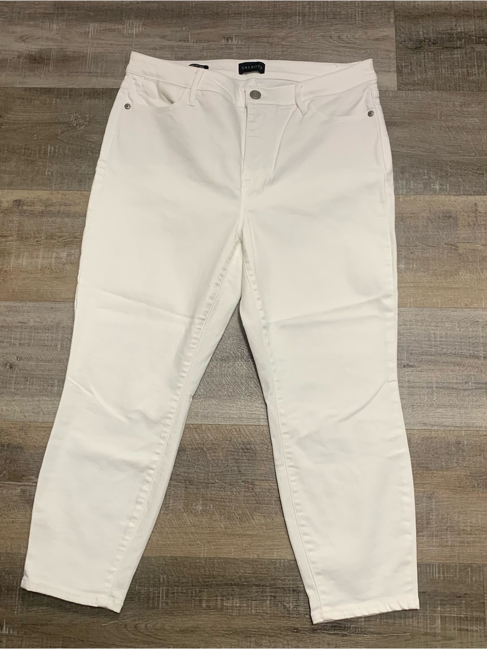 Talbots Jegging Crop White Cropped Capri Jeans 10P